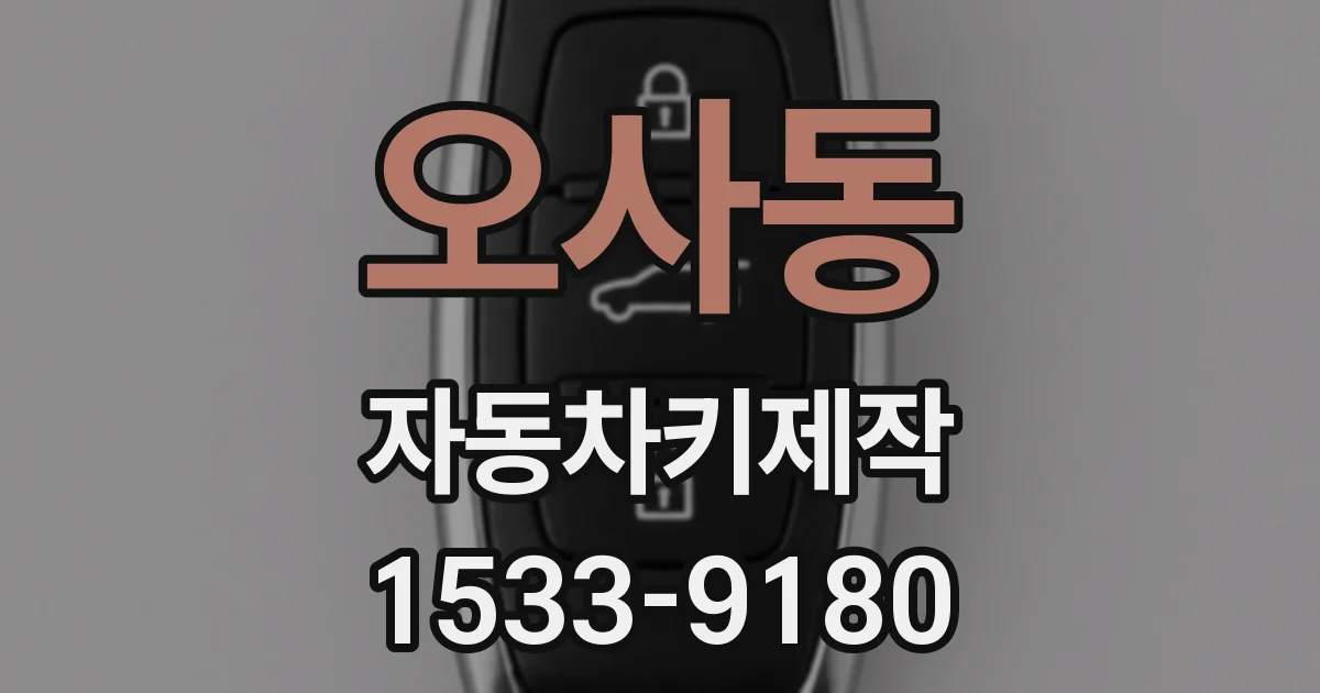 오사동 자동차키제작