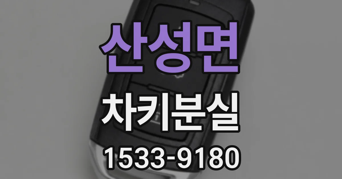 산성면 차키분실