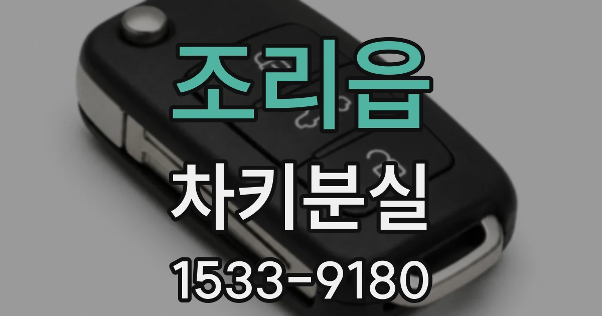 조리읍 차키분실