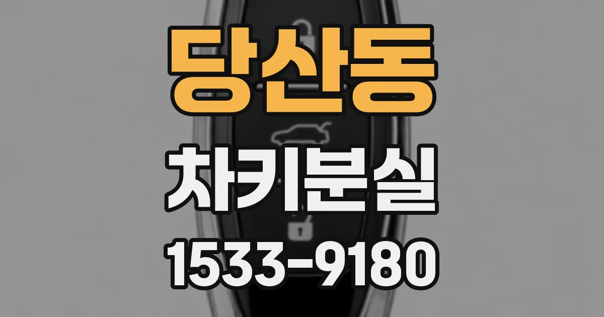 당산동 차키분실
