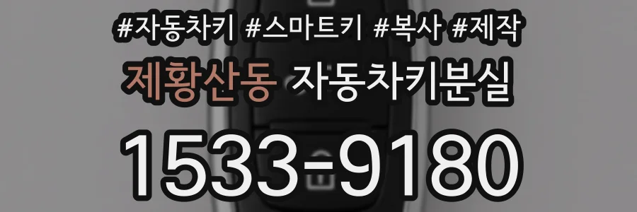 제황산동 자동차키분실