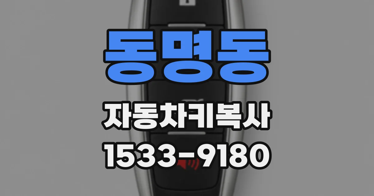 동명동 자동차키복사