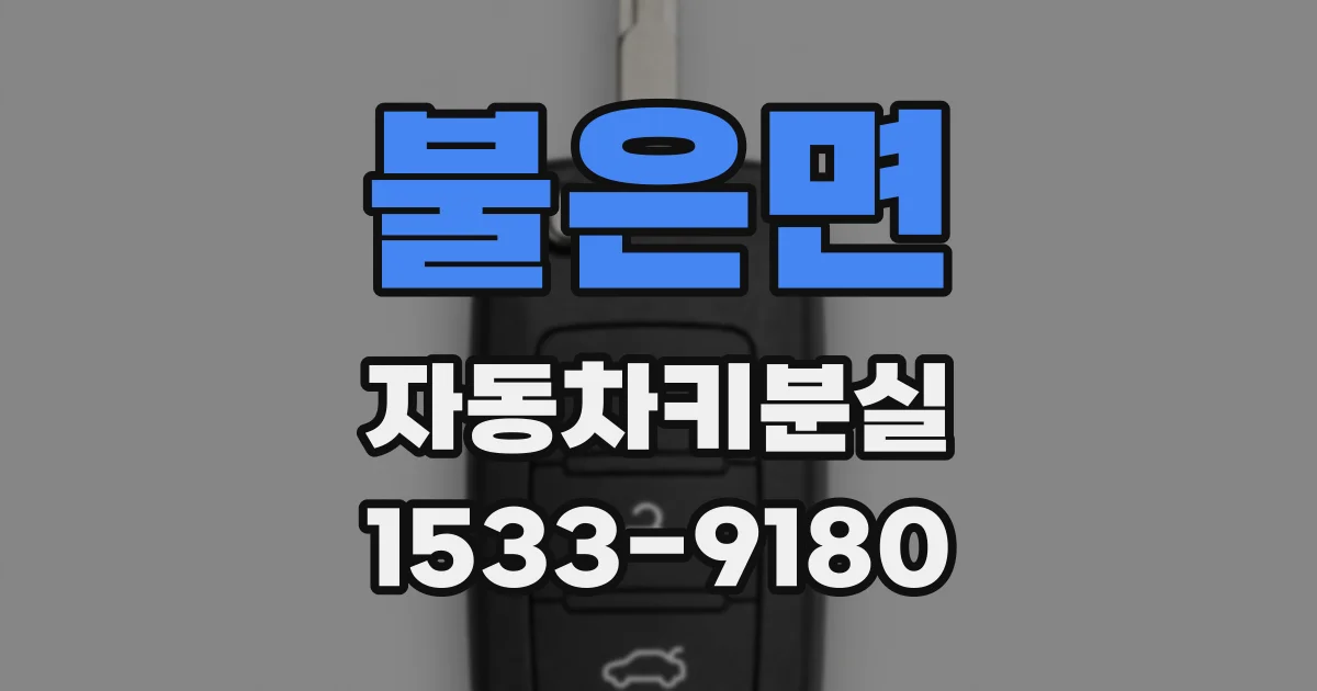 불은면 자동차키분실