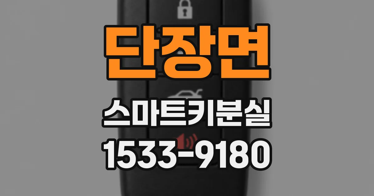 단장면 스마트키분실