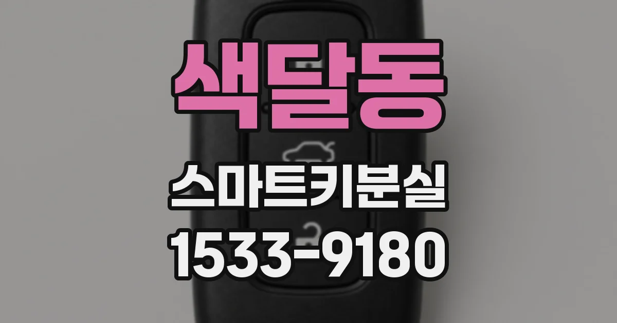 색달동 스마트키분실