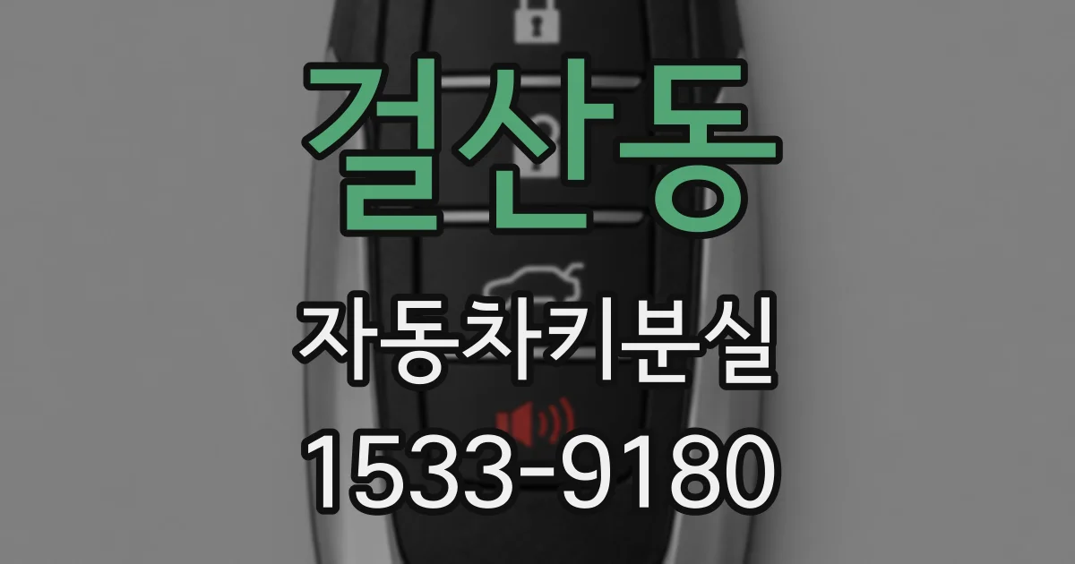 걸산동 자동차키분실