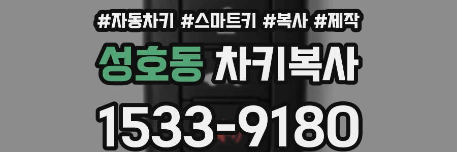 성호동 차키복사