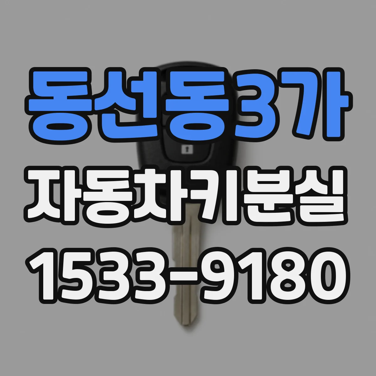 동선동3가 자동차키분실