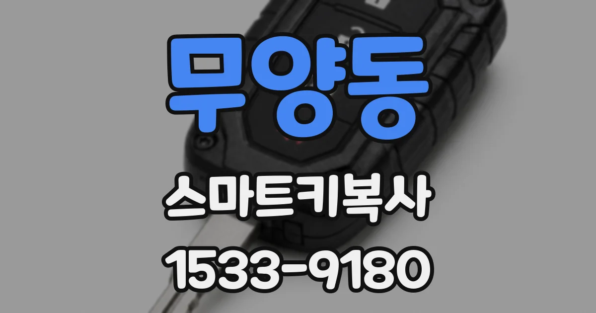 무양동 스마트키복사