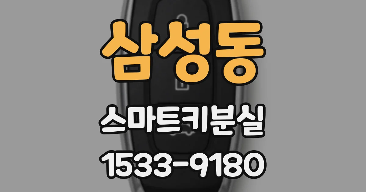 삼성동 스마트키분실