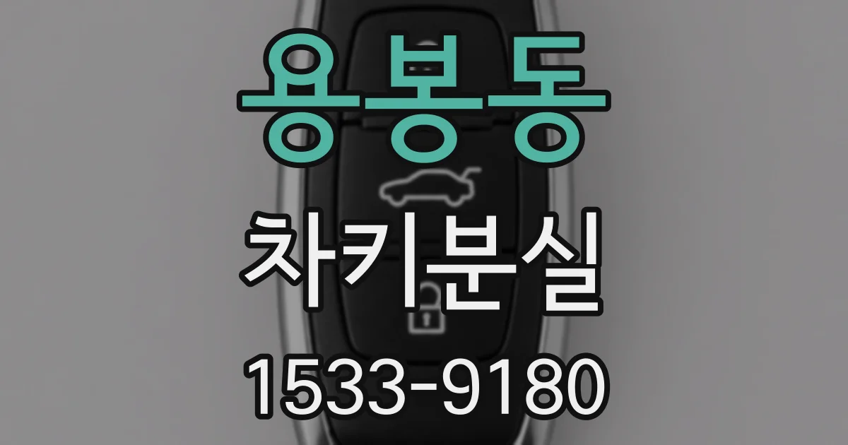 용봉동 차키분실