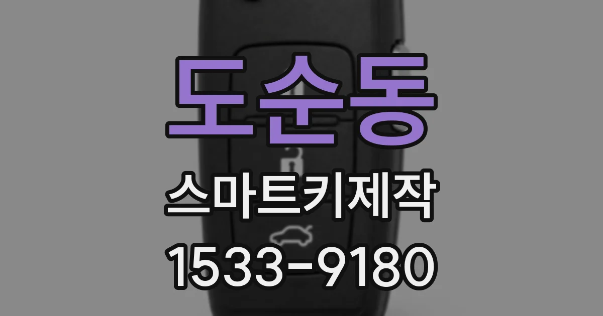 도순동 스마트키제작