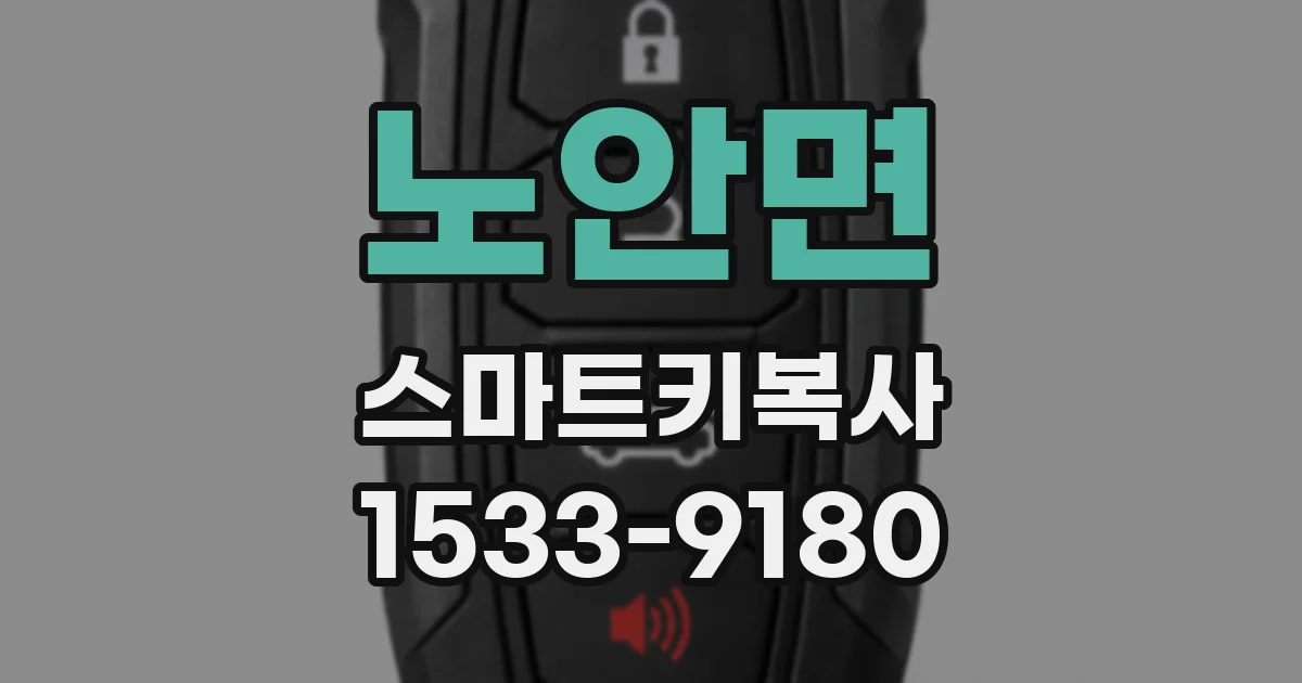 노안면 스마트키복사