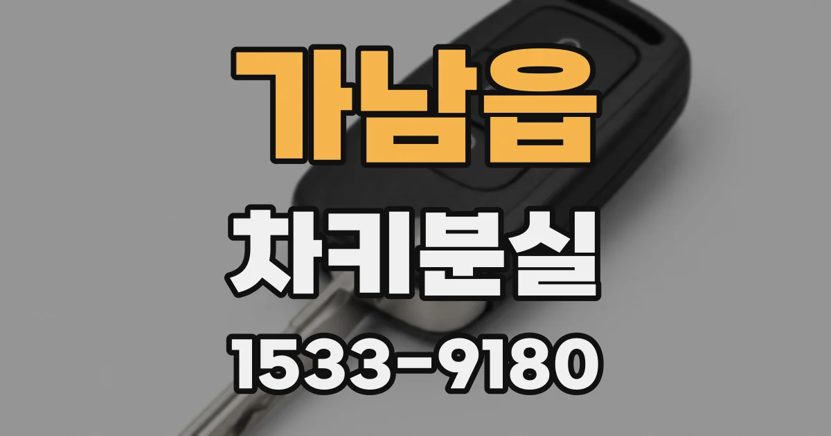 가남읍 차키분실