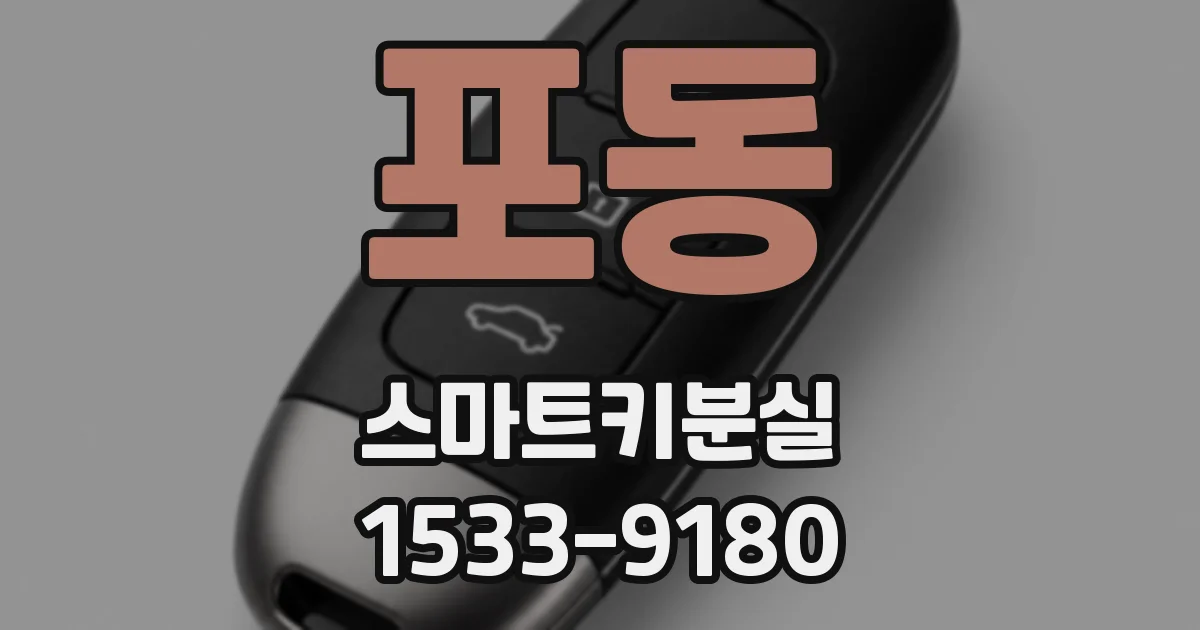 포동 스마트키분실