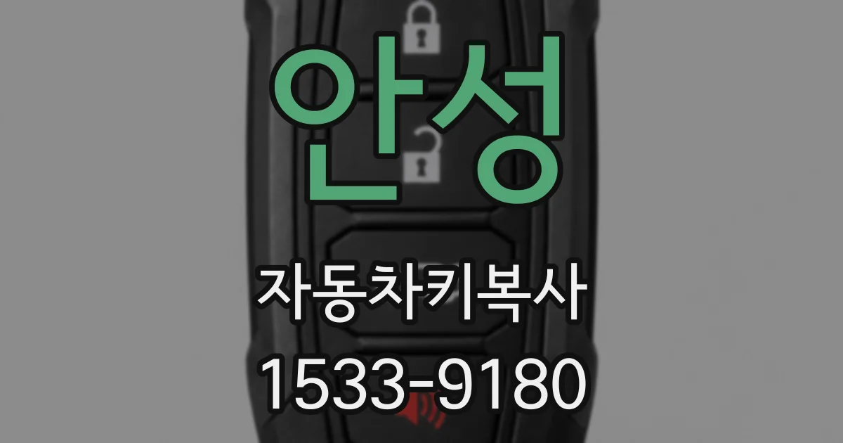 안성 자동차키복사