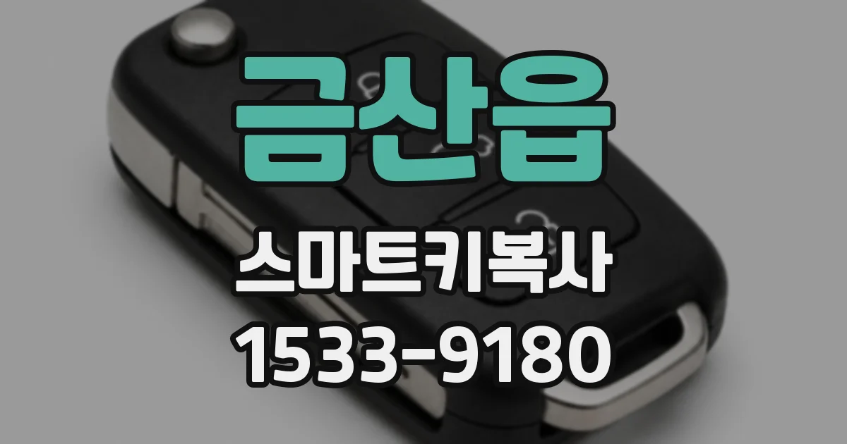 금산읍 스마트키복사
