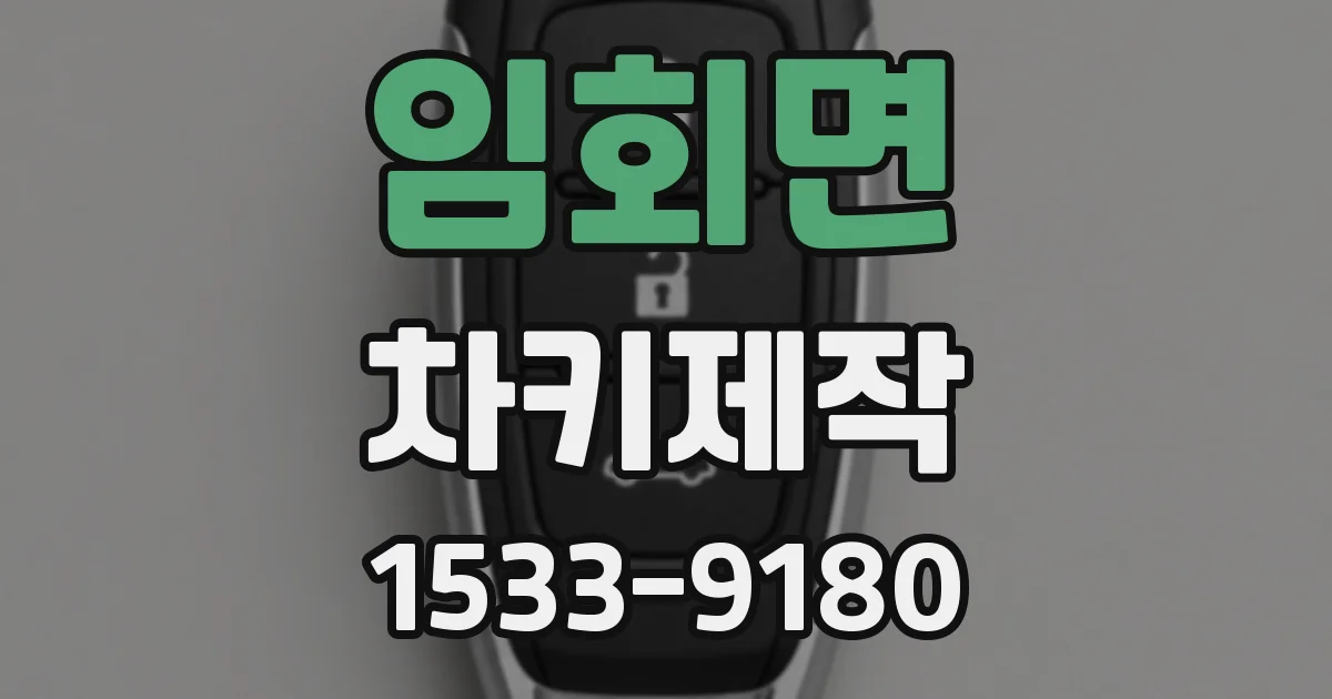 임회면 차키제작