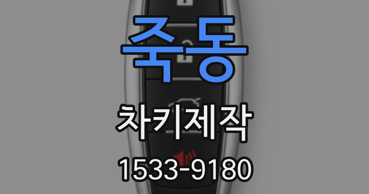 죽동 차키제작