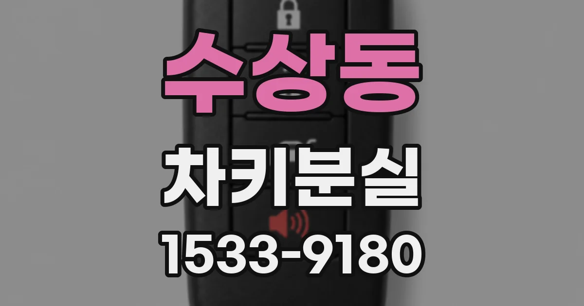 수상동 차키분실