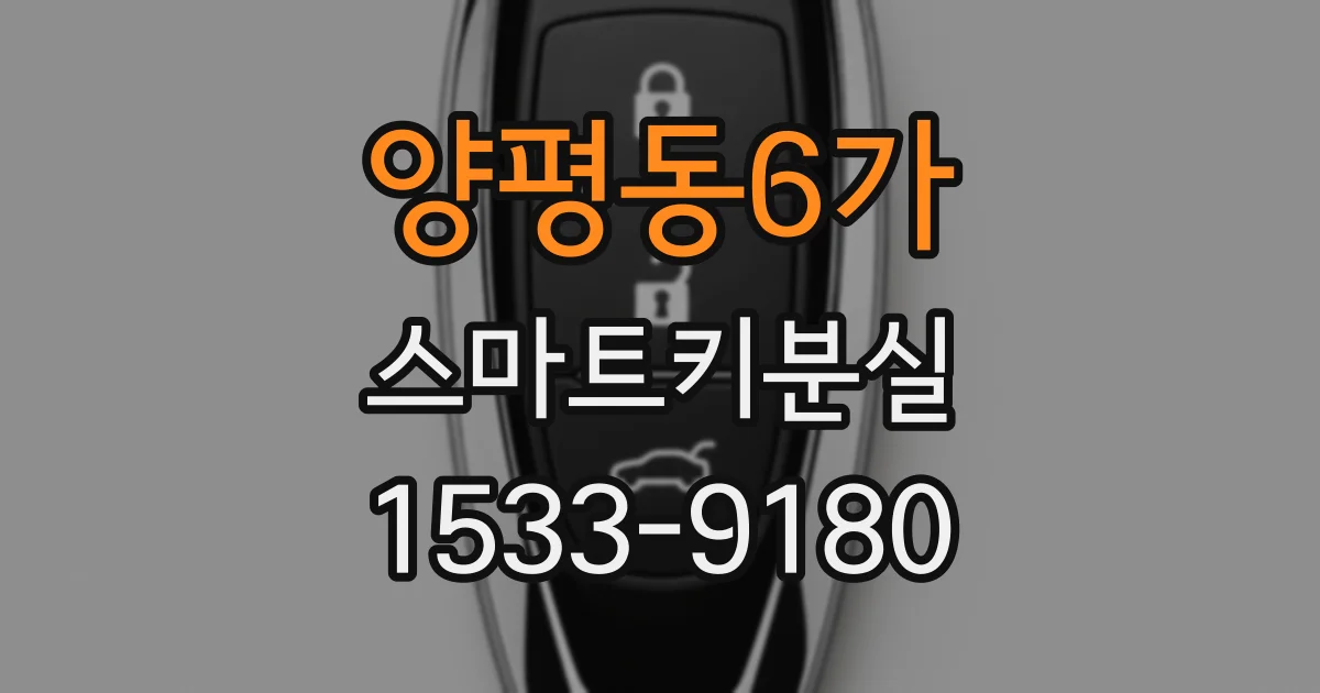 양평동6가 스마트키분실