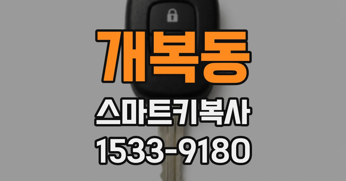 개복동 스마트키복사