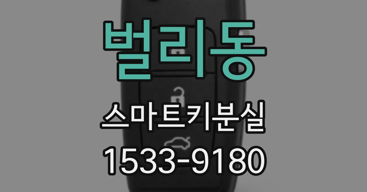 벌리동 스마트키분실