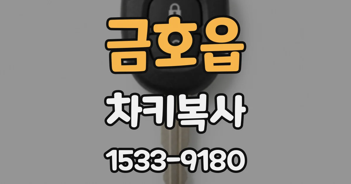 금호읍 차키복사