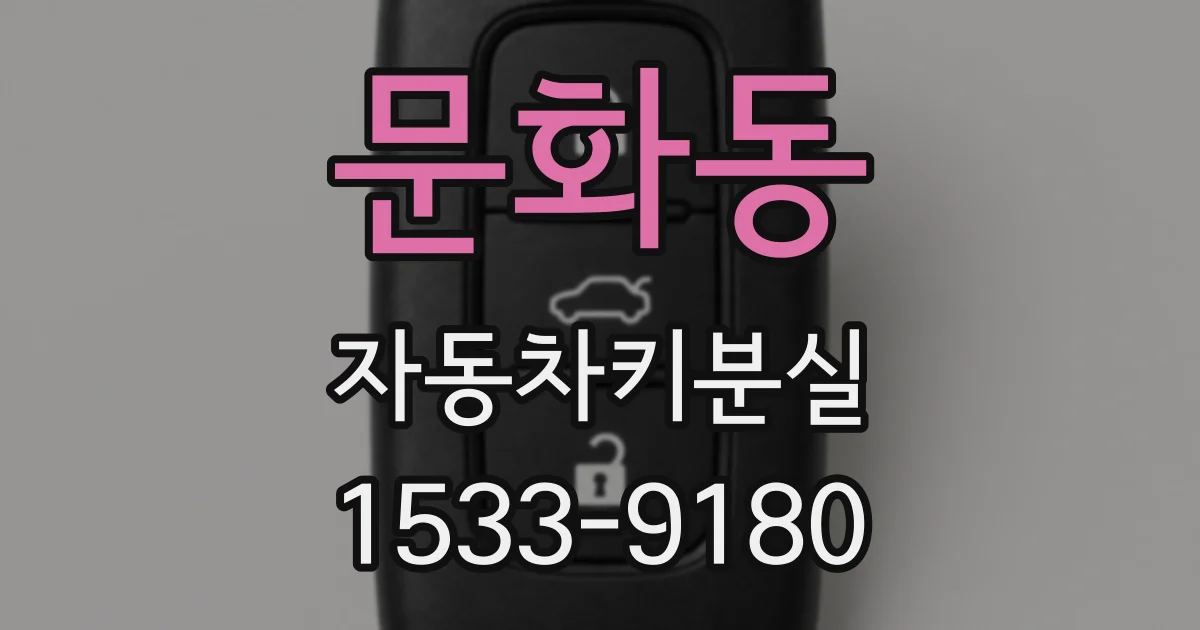 문화동 자동차키분실