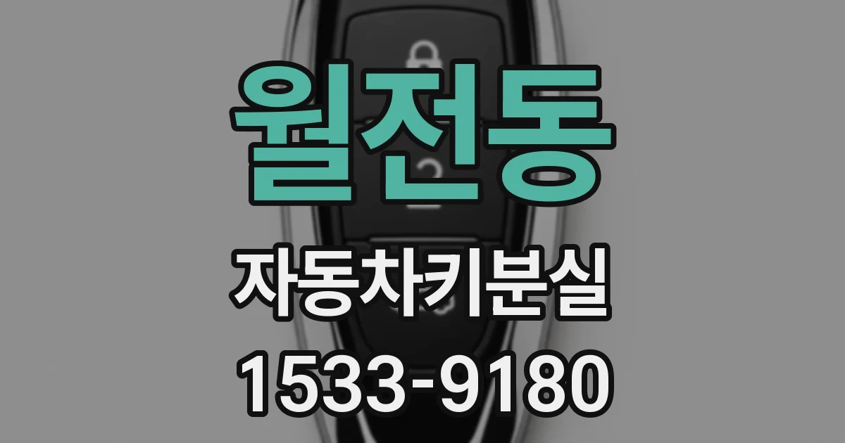 월전동 자동차키분실
