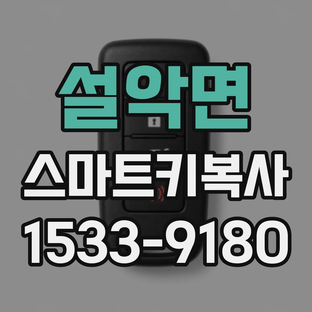 설악면 스마트키복사