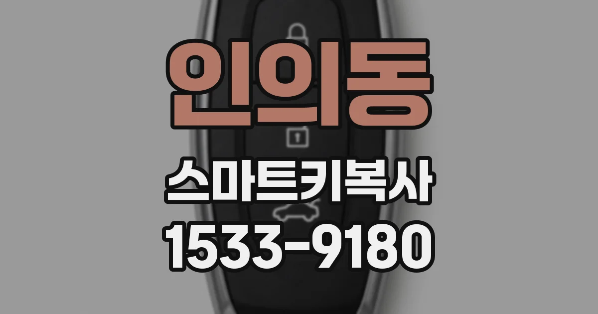인의동 스마트키복사
