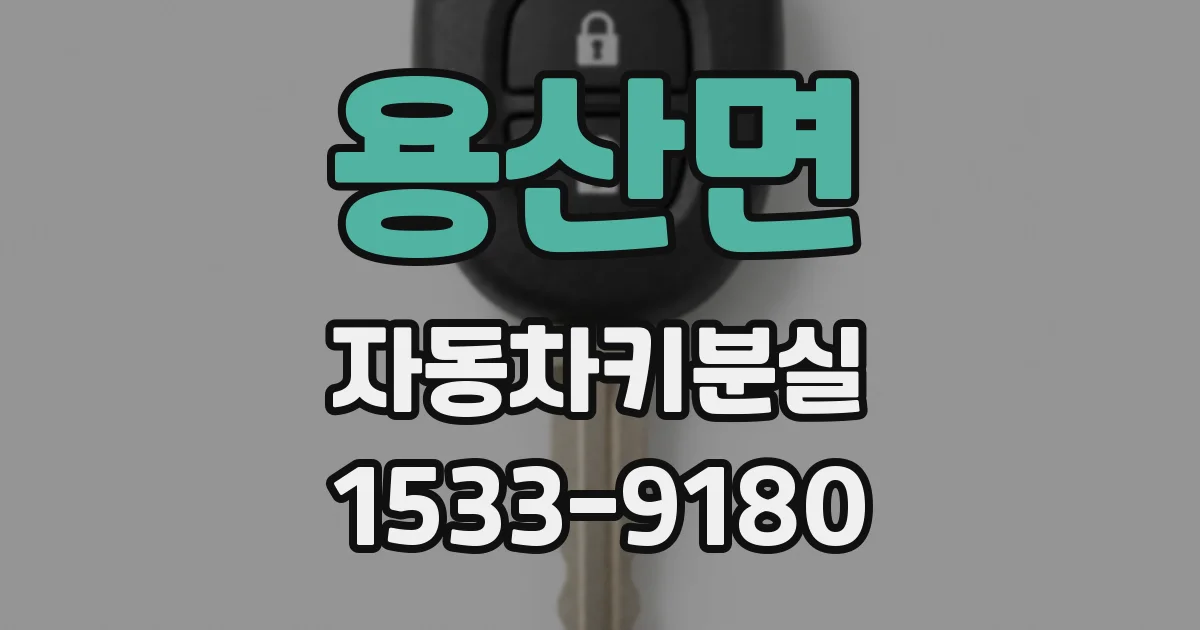 용산면 자동차키분실