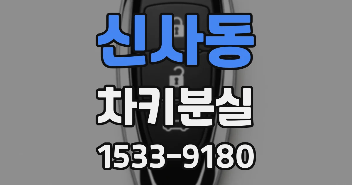 신사동 차키분실