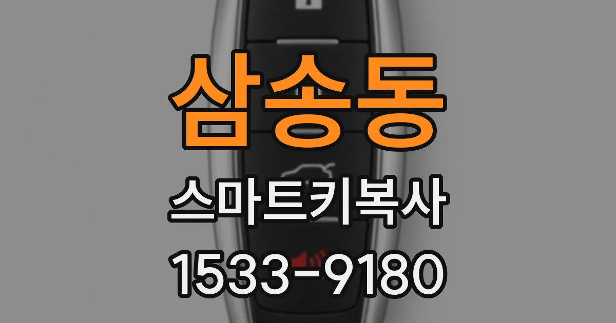 삼송동 스마트키복사