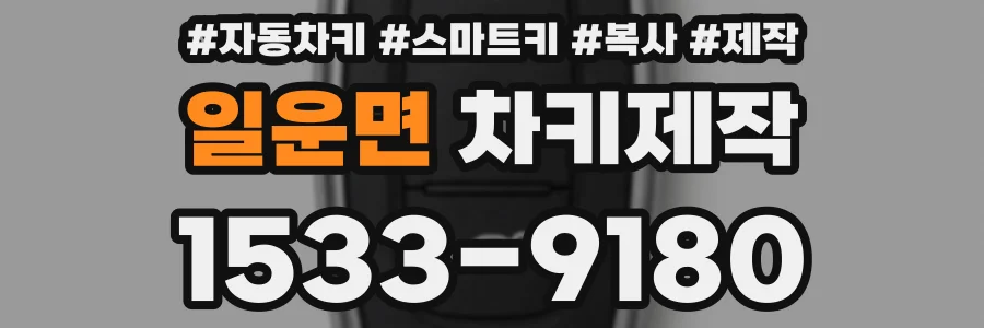 일운면 차키제작