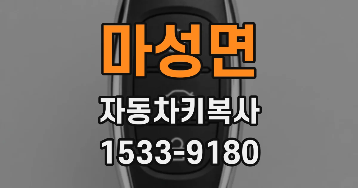 마성면 자동차키복사
