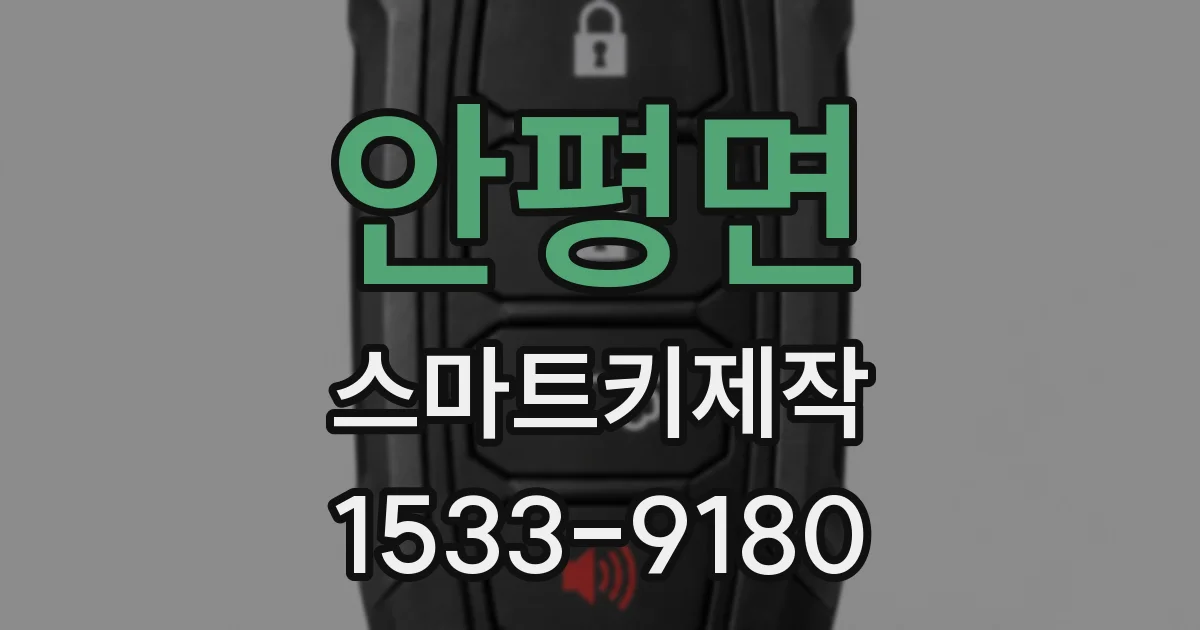 안평면 스마트키제작
