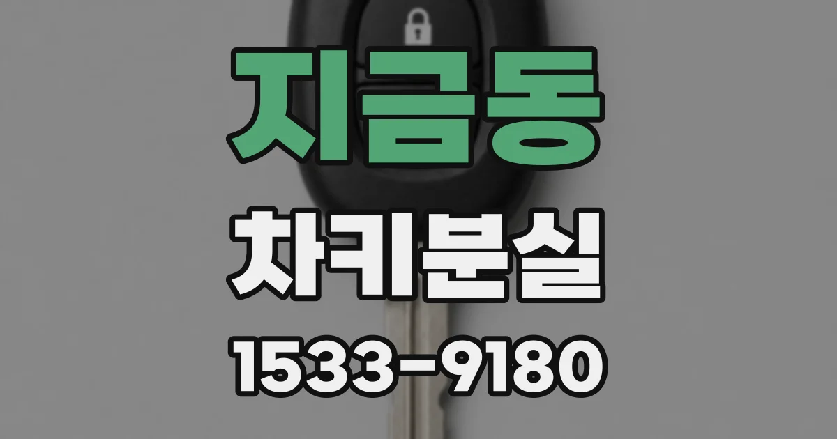지금동 차키분실