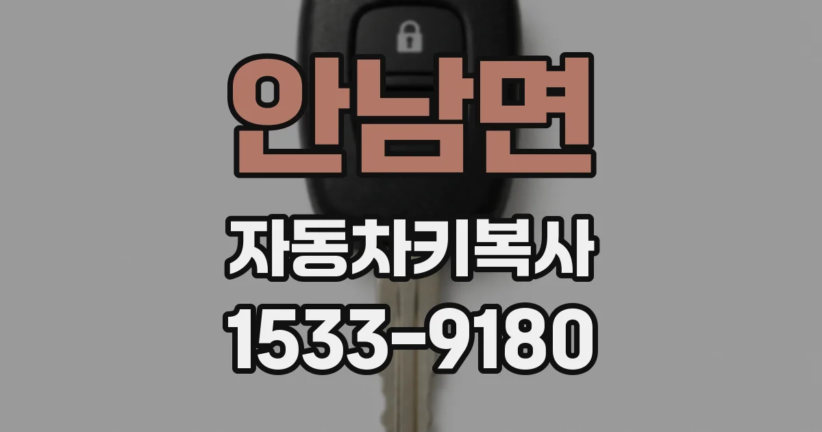 안남면 자동차키복사