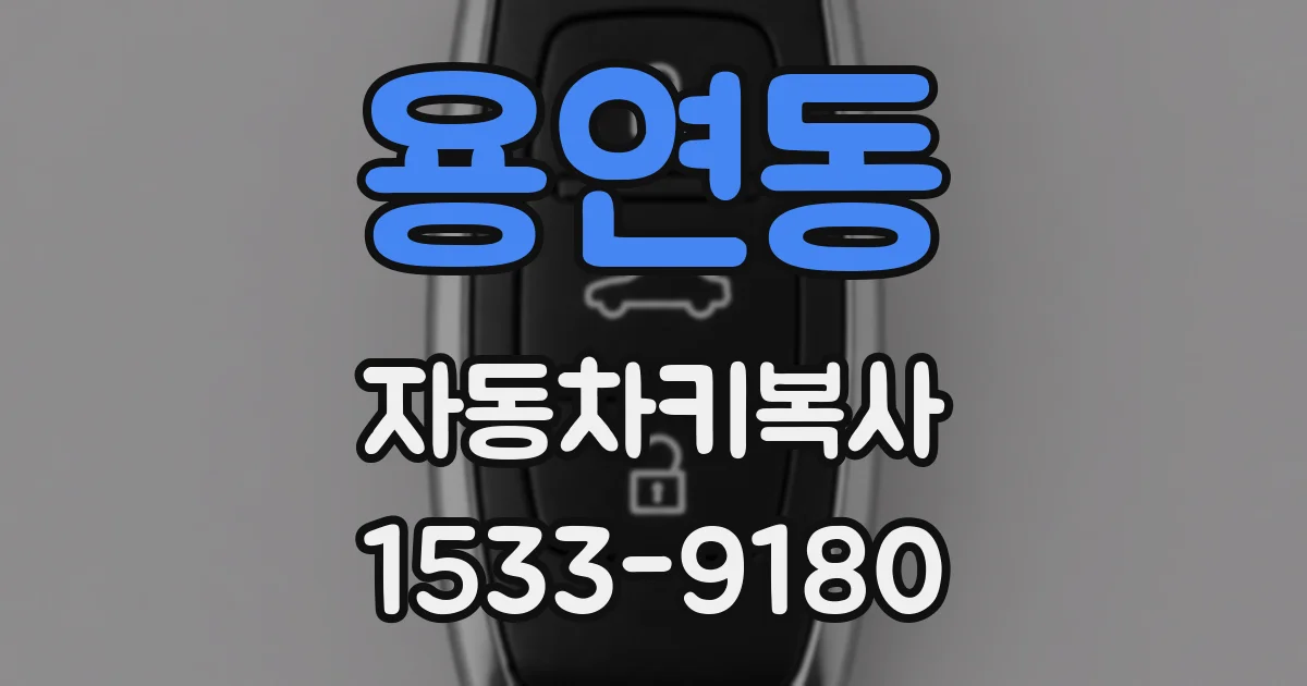 용연동 자동차키복사