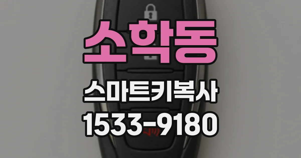 소학동 스마트키복사