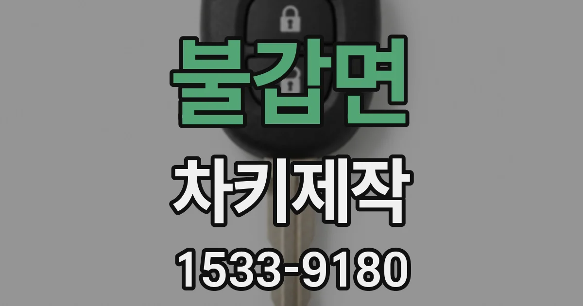 불갑면 차키제작