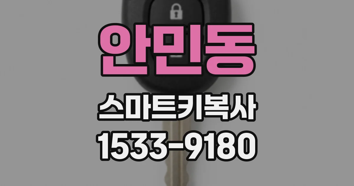 안민동 스마트키복사
