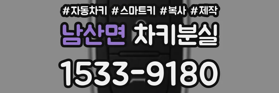 남산면 차키분실