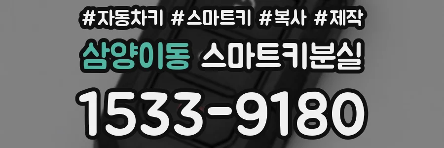 삼양이동 스마트키분실