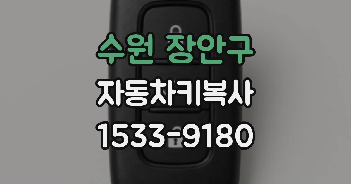 수원 장안구 자동차키복사