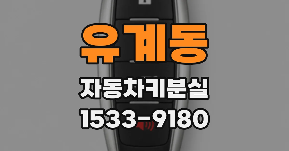 유계동 자동차키분실