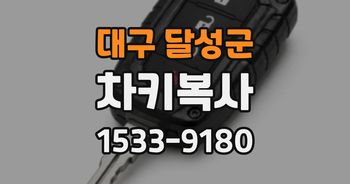 대구 달성군 차키복사