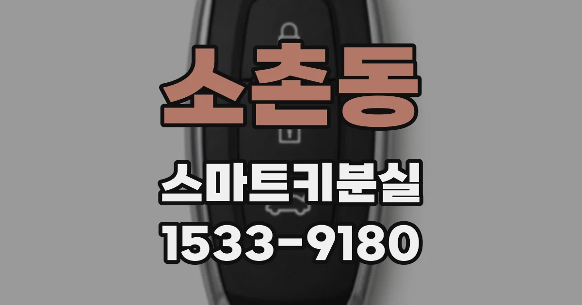 소촌동 스마트키분실